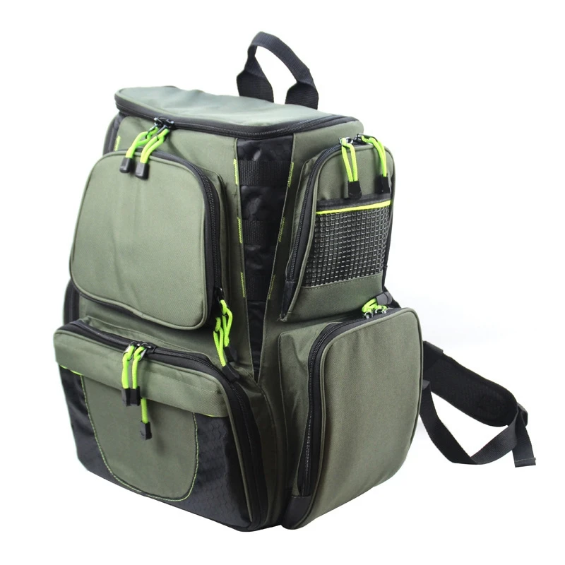 

Multifunctional Fishing Tackle Backpack Fishing Bag Large Waterproof Tackle Storage Bag Fishing Lures Reel Backpack