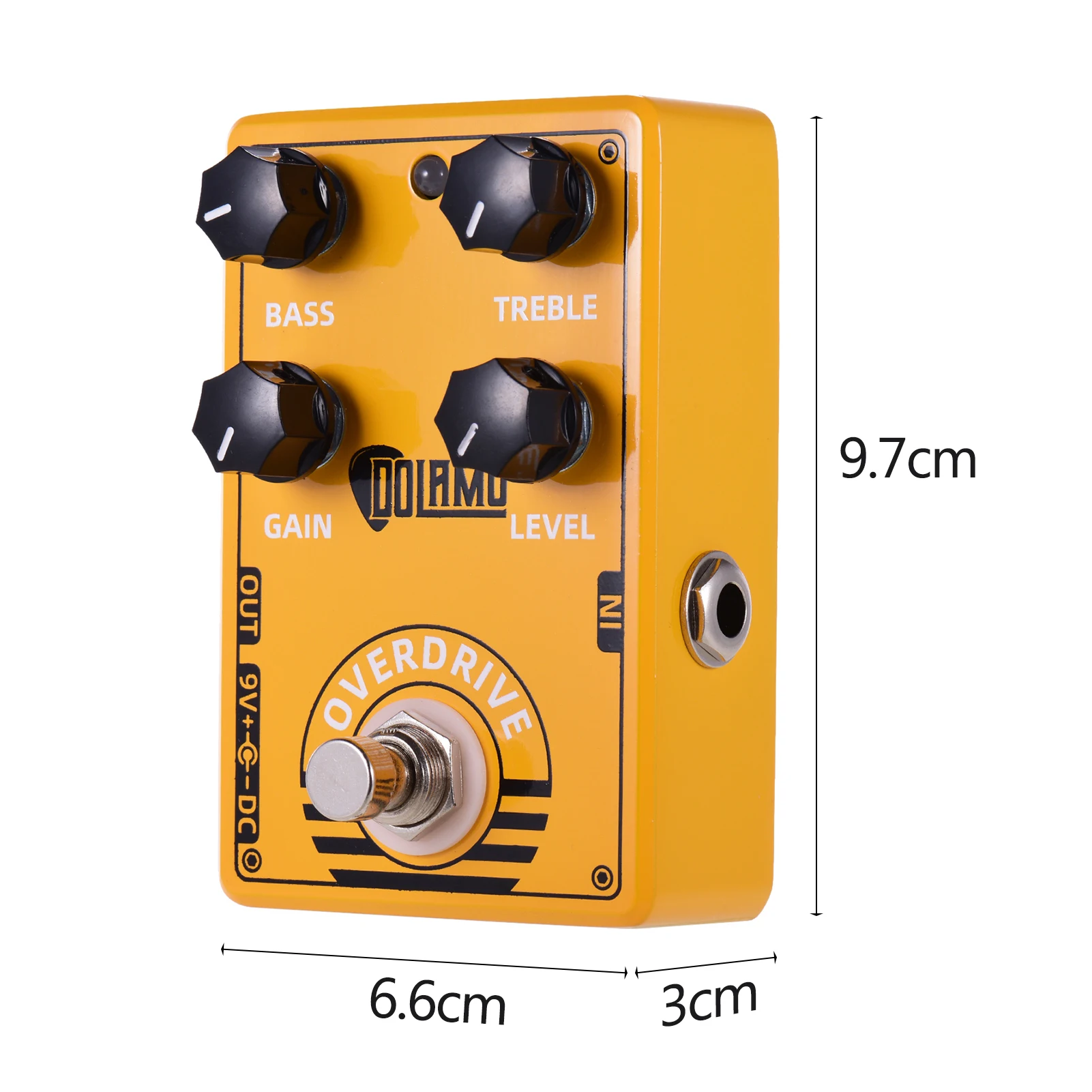 dolamo d 8 overdrive gitarre effekt pedal mit bass höhen gain level steuert und true bypass design für elektrische gitarre free global shipp