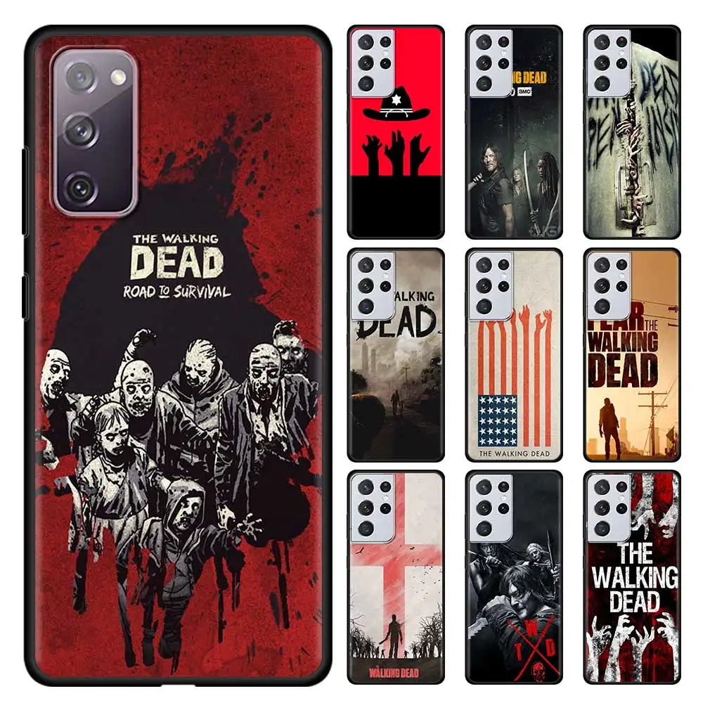 

The Walking Dead Silicone Phone Case For Samsung Galaxy S21 Ultra S20 FE 5G S10 Lite S9 S8 Plus S10e Cover Coque Capas