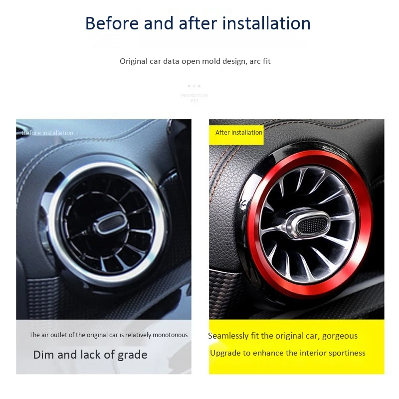 Автомобильная приборная панель приборной панели с кольцом для вентиляции и Mercedes