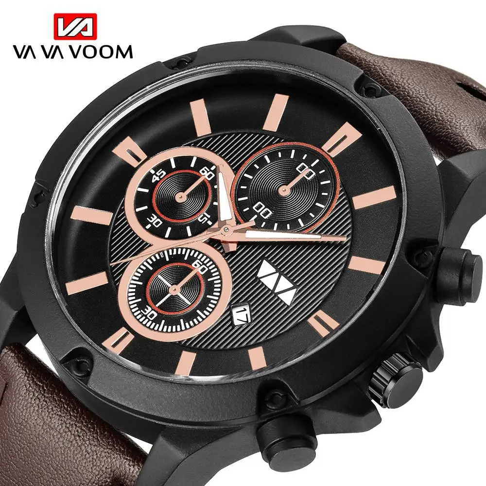 Men Quartz Wristwatches Analog Sports Watch Luxury Wrist Dropshipping 2021 Best Selling Products Retro Calendar Casual New Gift