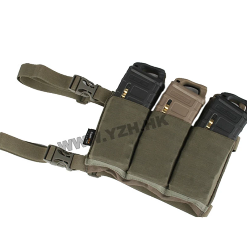 Emersongear Emerson тактическая страйкбольная охотничья высокоскоростная сумка с шестью упаковками, 556 223, эластичная резиновая сумка с держателем для журналов - Цвет: SG