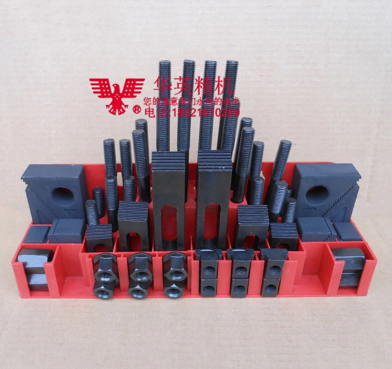 

Milling Machine Clamping Set 58pcs Mill Clamp Kit Vice M12 Universal Fixture Screw Set Pressure Plate Processing Parts