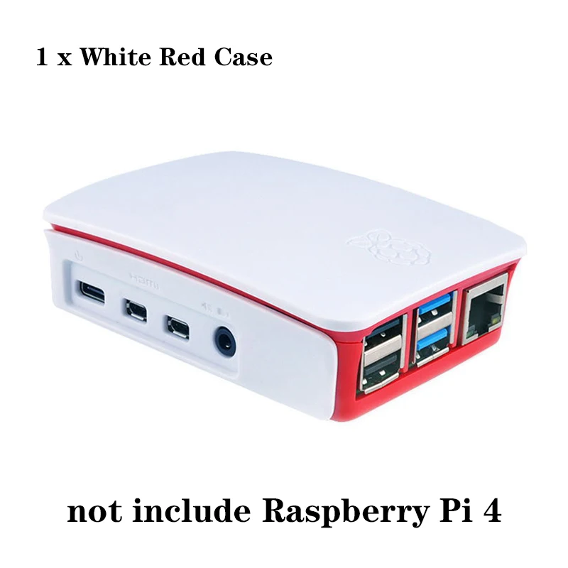 Option 1 Raspberry Pi 4 Чехол бело-красный черный ABS чехол пластиковый защитный корпус Корпус для Raspberry Pi 4 Модель B Pi 4B - Цвет: Option 1