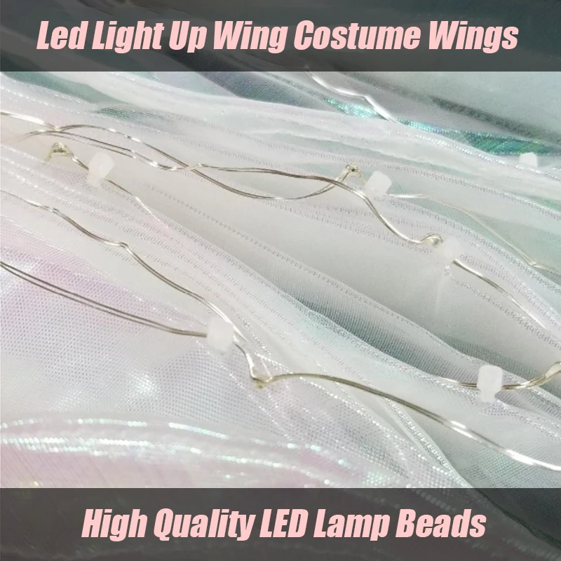 Светодиодный светильник крылья для костюма радужные цвета танца живота сцены