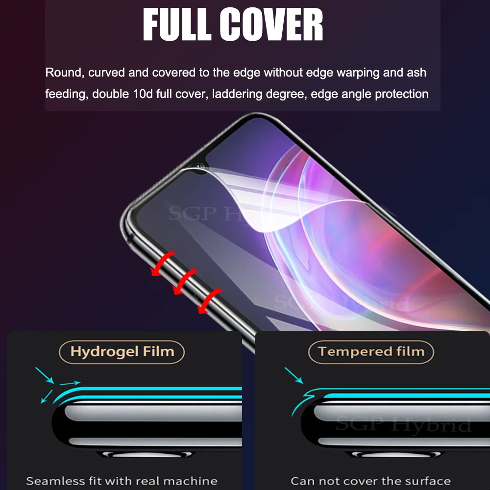 

Hydrogel film For VIVO V21 4G V2050 Hydrogel Film for VIVO V21 5G 6.44 inche Screen Hydrogel Protective Film