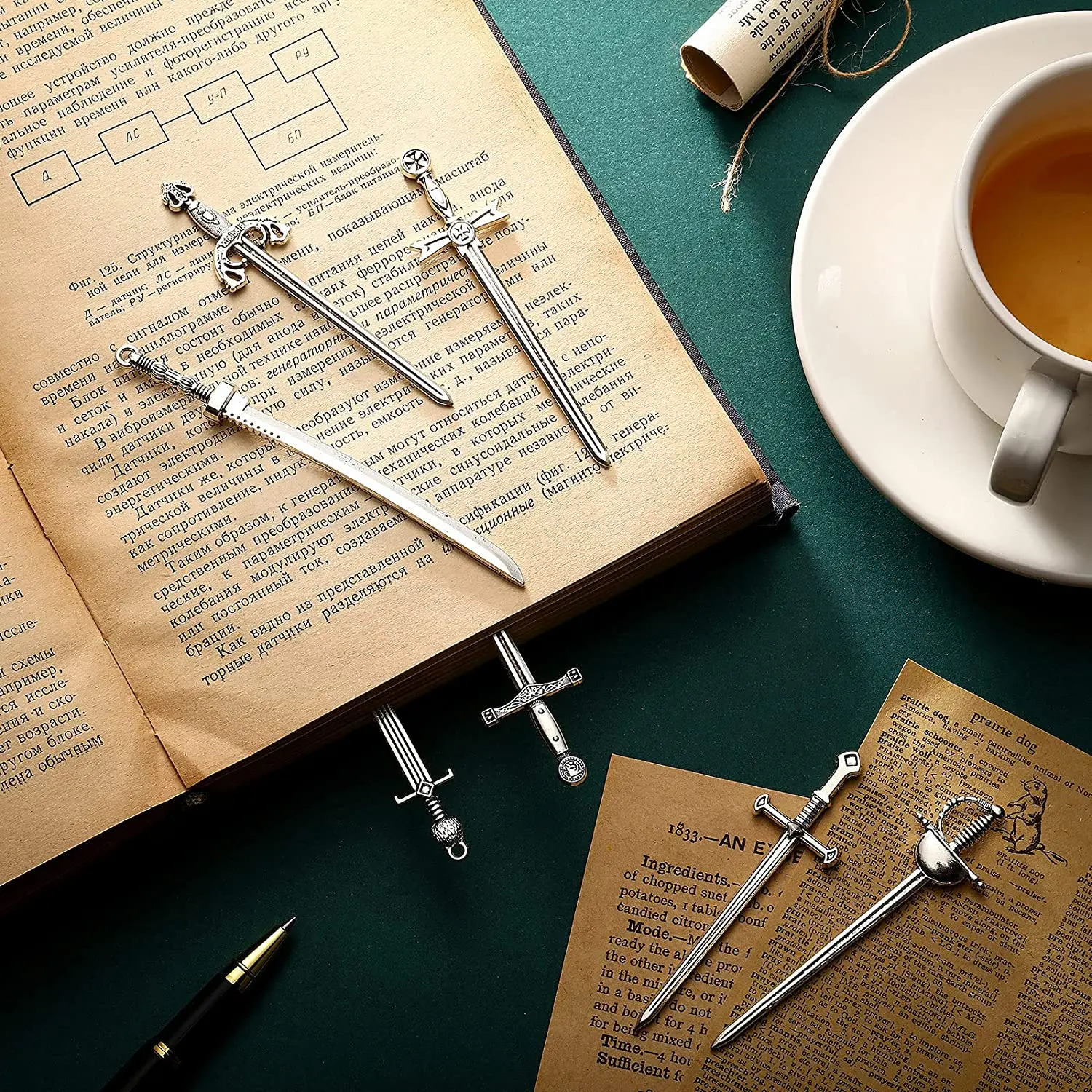 Antique Silver Swords Knife Bookmark Charms Alloy Metal Weapons Pendants For DIY Handmade Necklace Jewelry Accessories Making | Украшения и