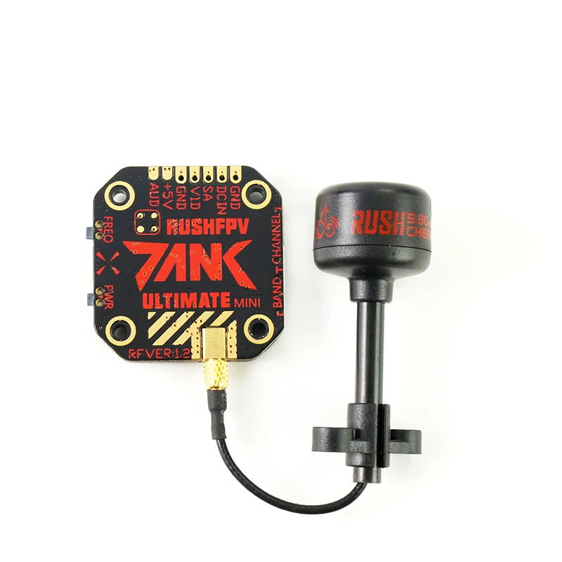 Видеопередатчик RUSH TANK Ultimate Mini/TANK PLUS VTX 5 8 ГГц 48CH 2 8s 800 МВт Smart Audio AGC MIC FPV гоночный