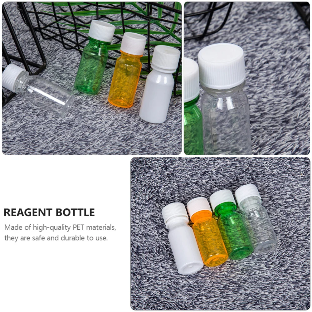 

30pcs 20ML Reagent Bottles Laboratory Sealing Reagent Bottles (Random Color)