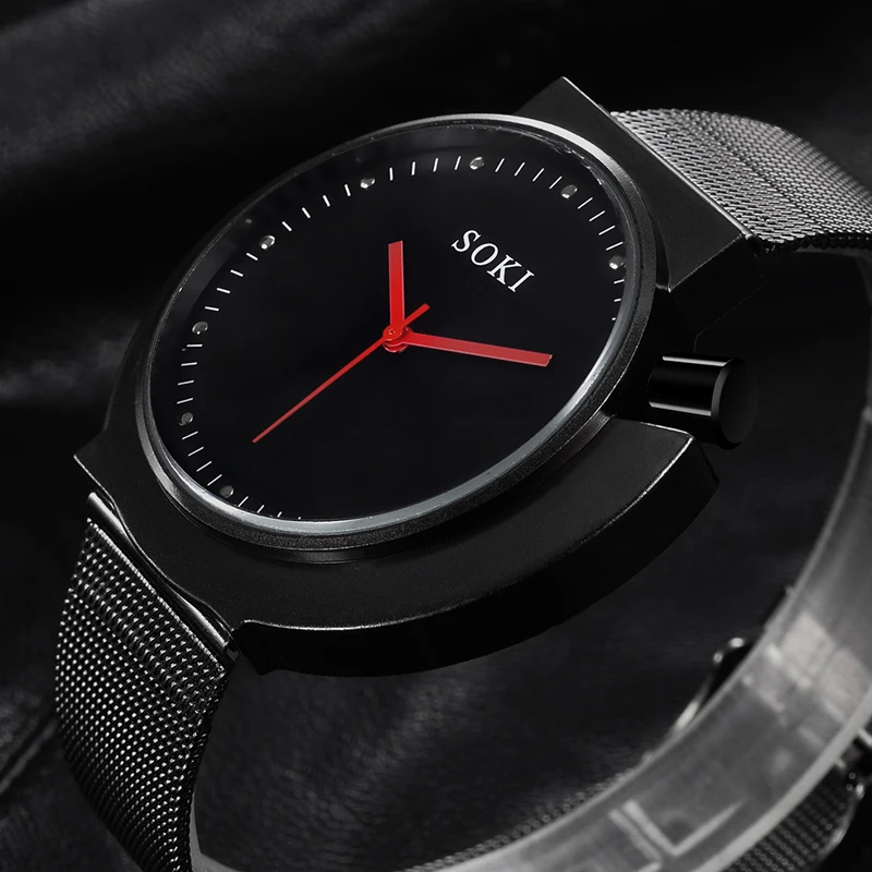 Часы наручные мужские кварцевые аналоговые роскошные повседневные деловые с