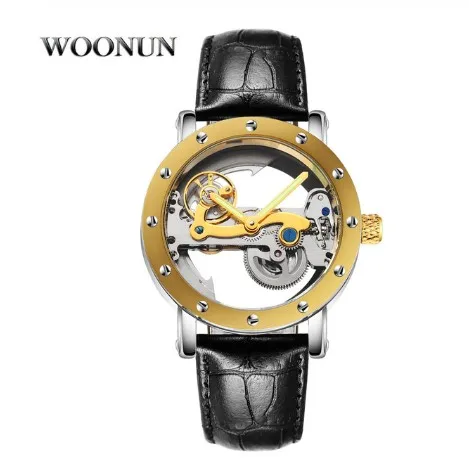 Часы наручные мужские с турбийоном Модные прозрачные автоматические