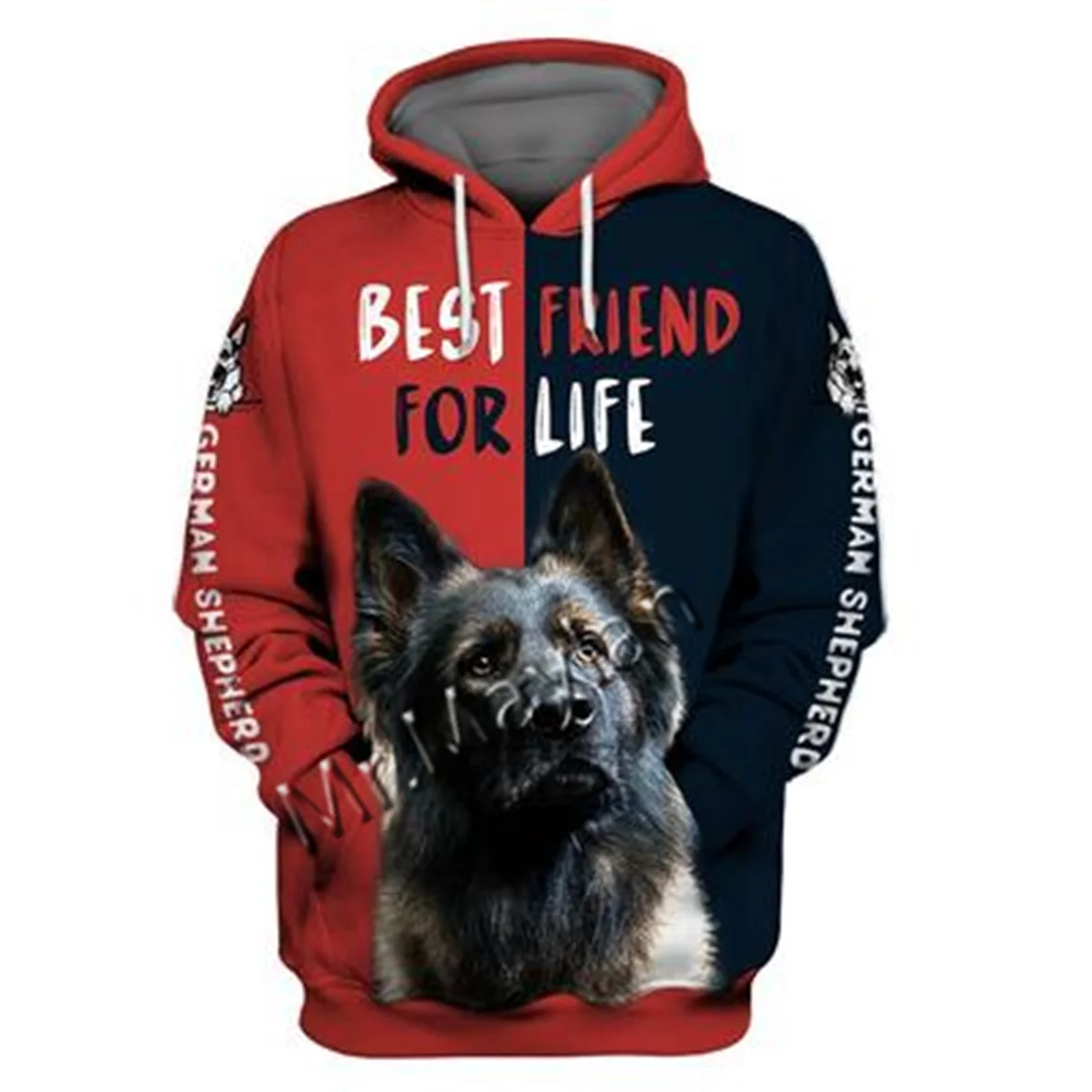 

Unisex 3D German Shepherd Graphic Hoodie Harajuku Hoodie Alt Clothing Animal Crossing Streetwear Oversized Hoodie Pullover QW-22