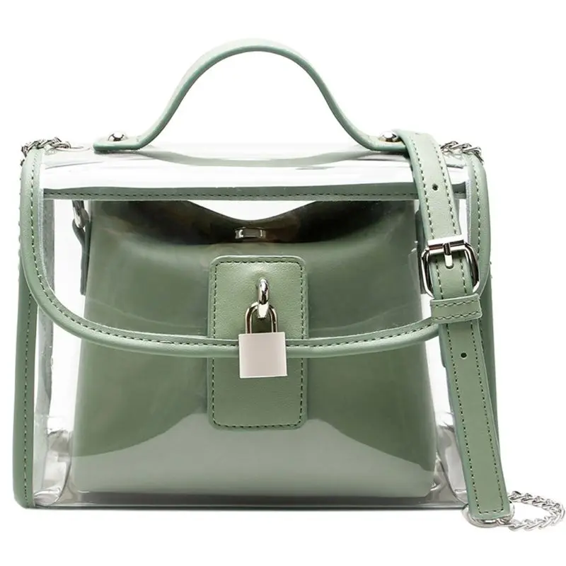 

Women Girls Handbag Transparent Crossbody Shoulder Bag Summer Beach Purse X7XC