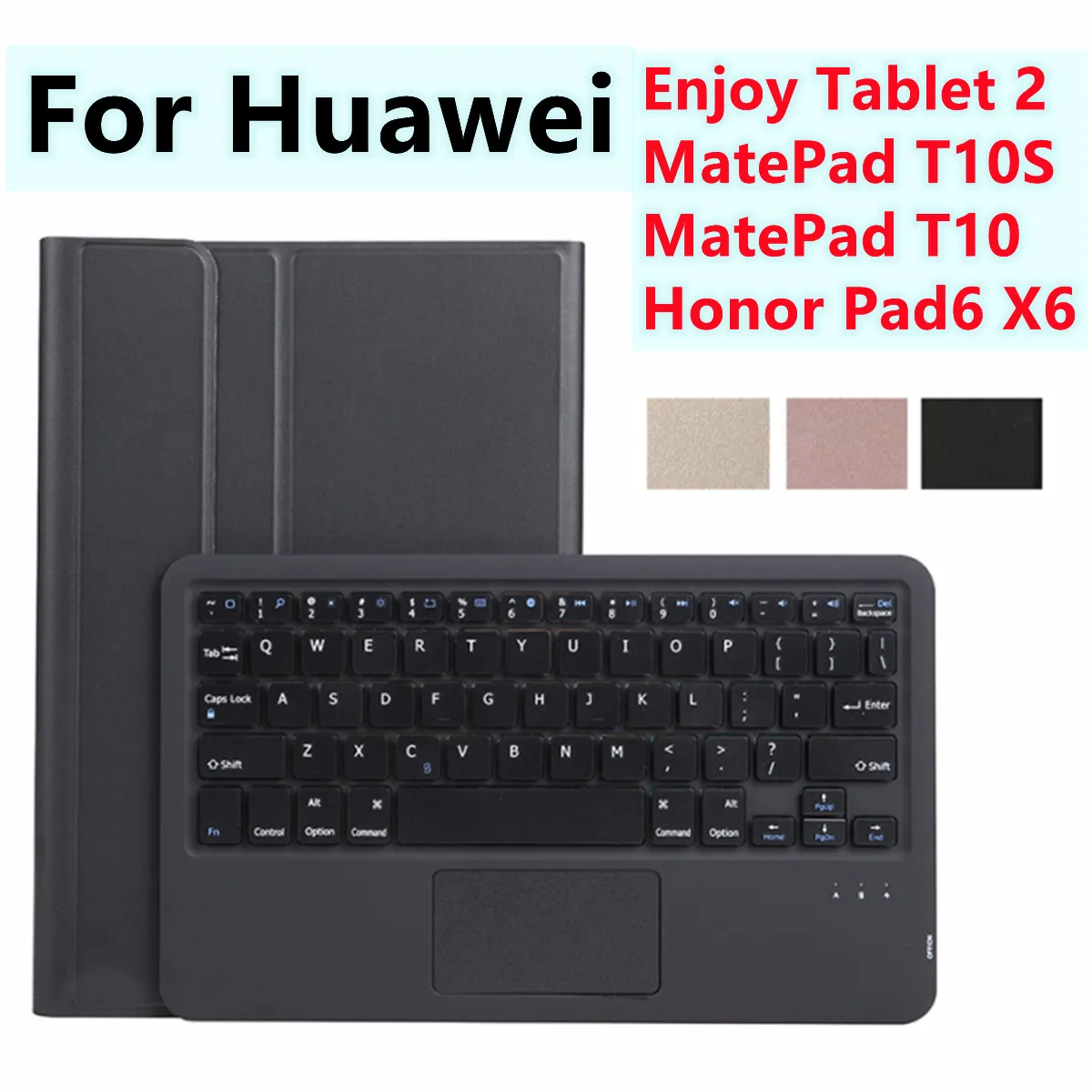 

Wireless Bluetooth Touchpad Keyboard Leather Case For Huawei Enjoy Tablet 2 10.1'' 2020 Honor Pad 6/X6 MatePad T10S / T10 Cover
