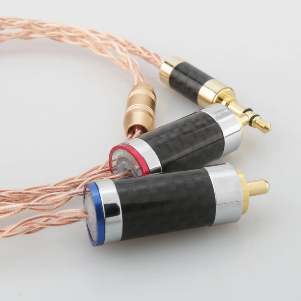 

HIFI 0.5m,1m,1.5m,2m,3m,5m 3.5mm to 2 RCA Audio cable Jack 3.5MM male to 2 Rca Male Stereo Cable for MP3 DVD Amplifier