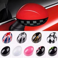 2pcs union jack door rear view mirror covers stickers car styling decoration for bmw mini cooper one s jcw f56 f55 accessories