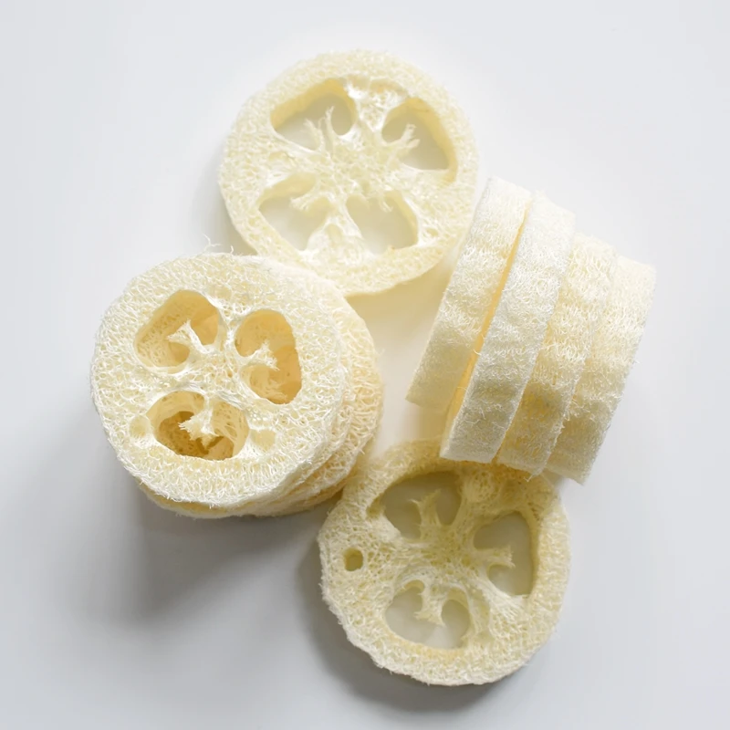 Over 7cm wide 100pcs/lotNatural Loofah Luffa Loofa Slice DIY customize soap tools cleanner sponge scrubber facial holder | Дом и сад