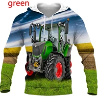 newest cartoon tractor 3d printed hoodie funny fashion casual sweatshirt pullover