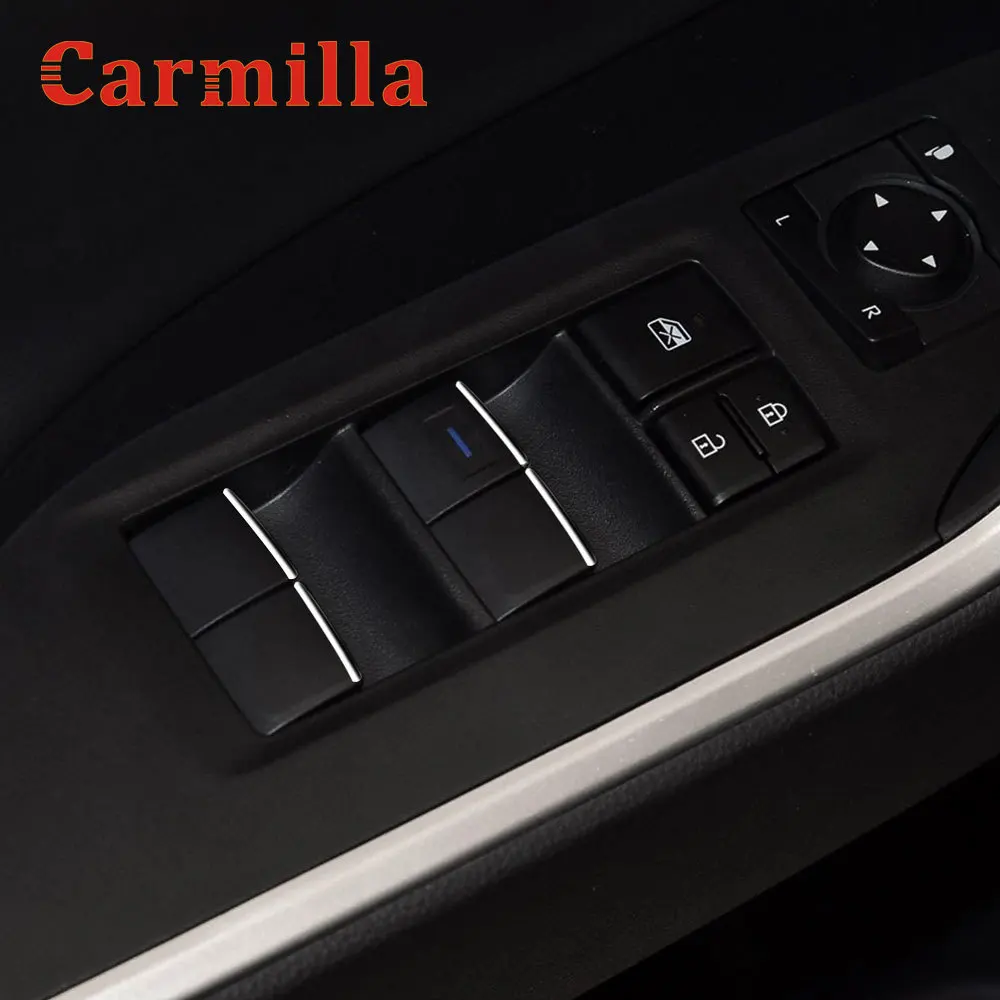 Carmilla ABS хромированный автомобильный стеклоподъемник Кнопка блестки Обложка