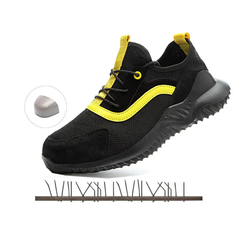 

Рабочая безопасная обувь; Летние дышащие кроссовки со стальным носком; Легкая обувь с защитой от разбивания; Рабочие кроссовки из сетчатого материала