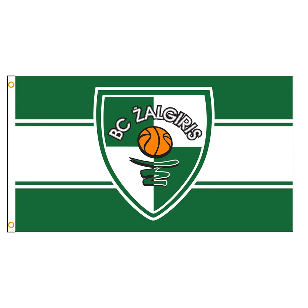 

3X5 Ft Lithuania BC Zalgiris Flag Polyester Printed Flags and Banners for Decor