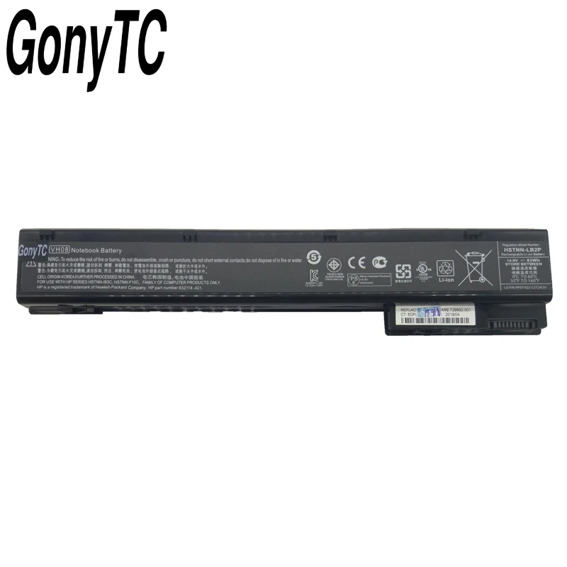 14,8 v 83wh VH08 VH08XL аккумулятор для ноутбука HP EliteBook 8560 Вт 8760w 8570w 8770w HSTNN-IB2P HSTNN-LB2P HSTNN-F10C