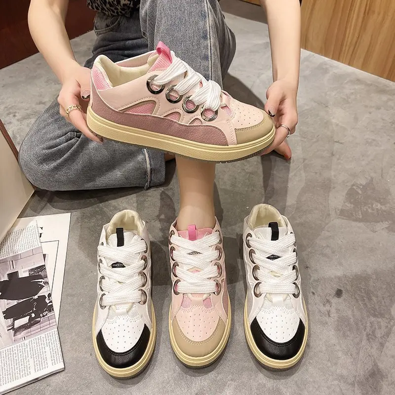 

Женская обувь на плоской подошве, Спортивная повседневная обувь, удобная обувь на толстой подошве, женская дизайнерская брендовая модная обувь для бега