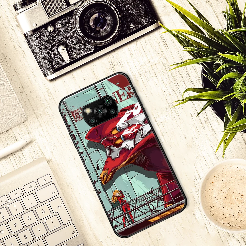 

Genesis Evangelion NGE EVA Phone case Cover Hull For Xiaomi Mi A2 A3 8 9 9T Note 10 Se Lite Pro black Bumper Fashion Cover Tpu