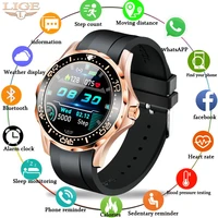 lige 2021 new luxury smart watch sport heart rate sleep multifunction smartwatch men women watches for android ios xiaomi huawei