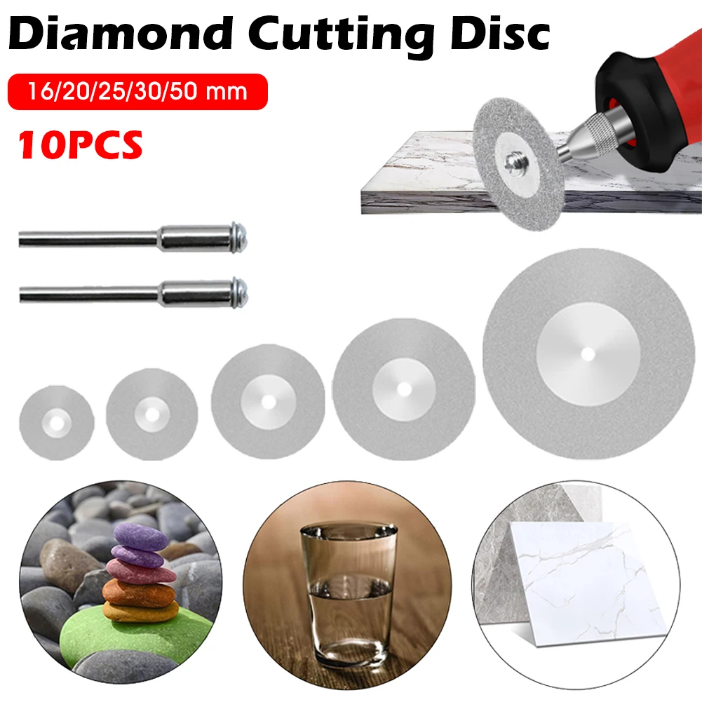 

1Set Diamond Cutting Wheel Disc Saw Blade with 3mm Mandrel Abrasive Grinding Wheel for Rotary Pneumatic Tool Cutting Accessries