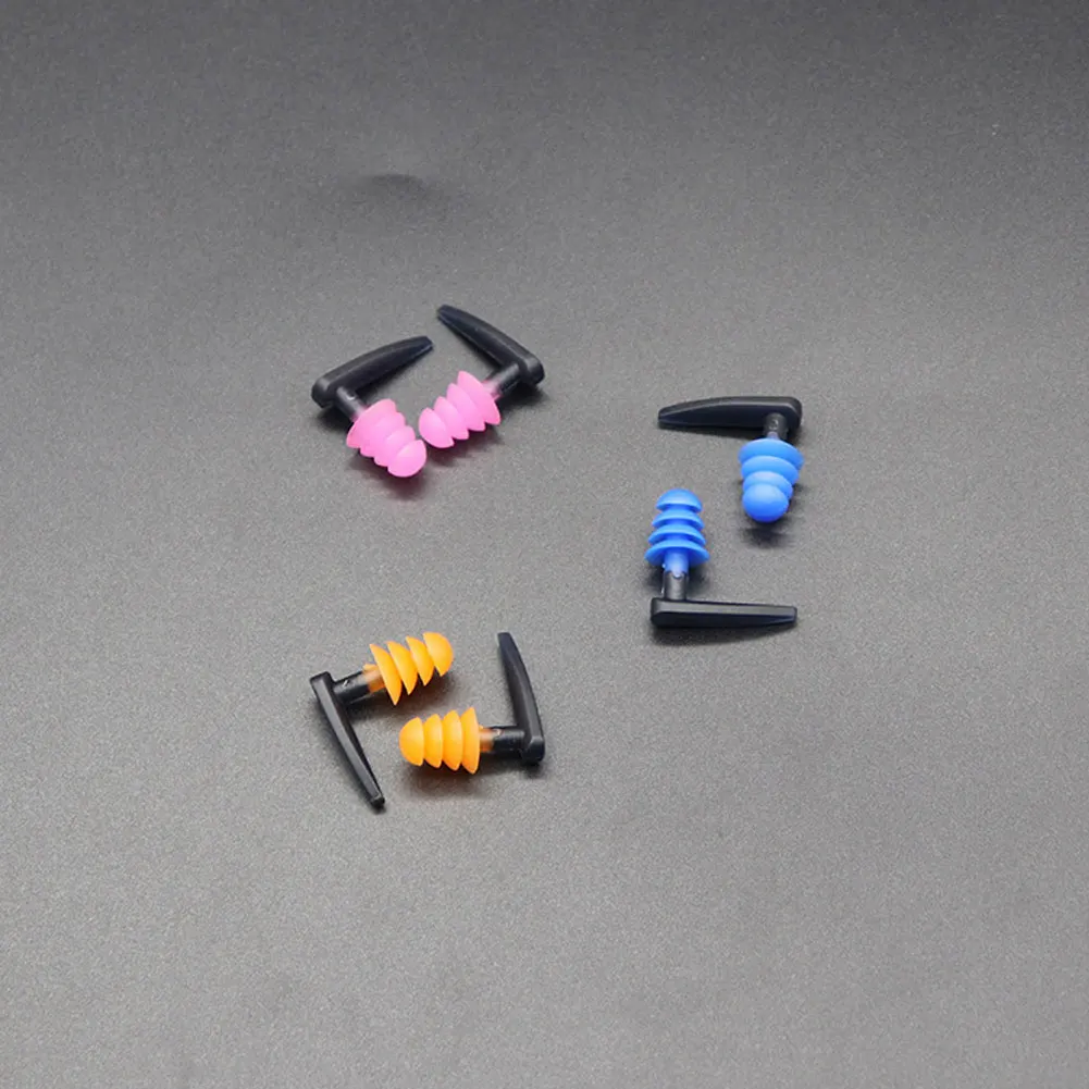 

1Pair Soft Silicone Swimming Ear Plugs Comfortable Waterproof Noise Cancelling Reusable Hearing Protection Earbuds Storage Case