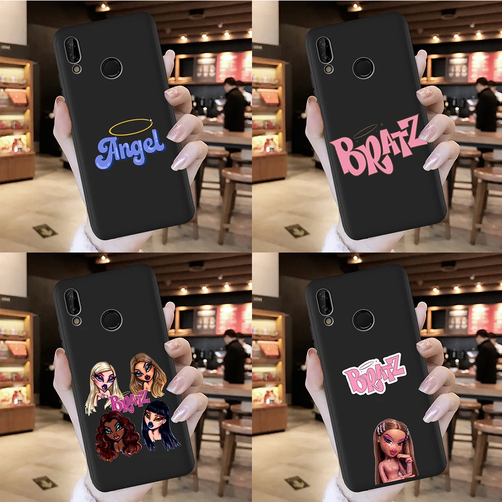 

Brand Doll Bratz Angel Baby Letters for Huawei P50 P40 P30 P20 P10 P8 Lite 2017 Mate 30 20 10 Lite Pro Phone Case Coque Funda