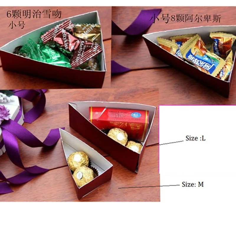 10 шт./партия Большой Размеры DIY свадебный подарок коробочка для конфет на