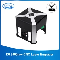 3000mw cnc laser engraver k6 laser engraving machine working area 80x80mm mini desktop laser printer