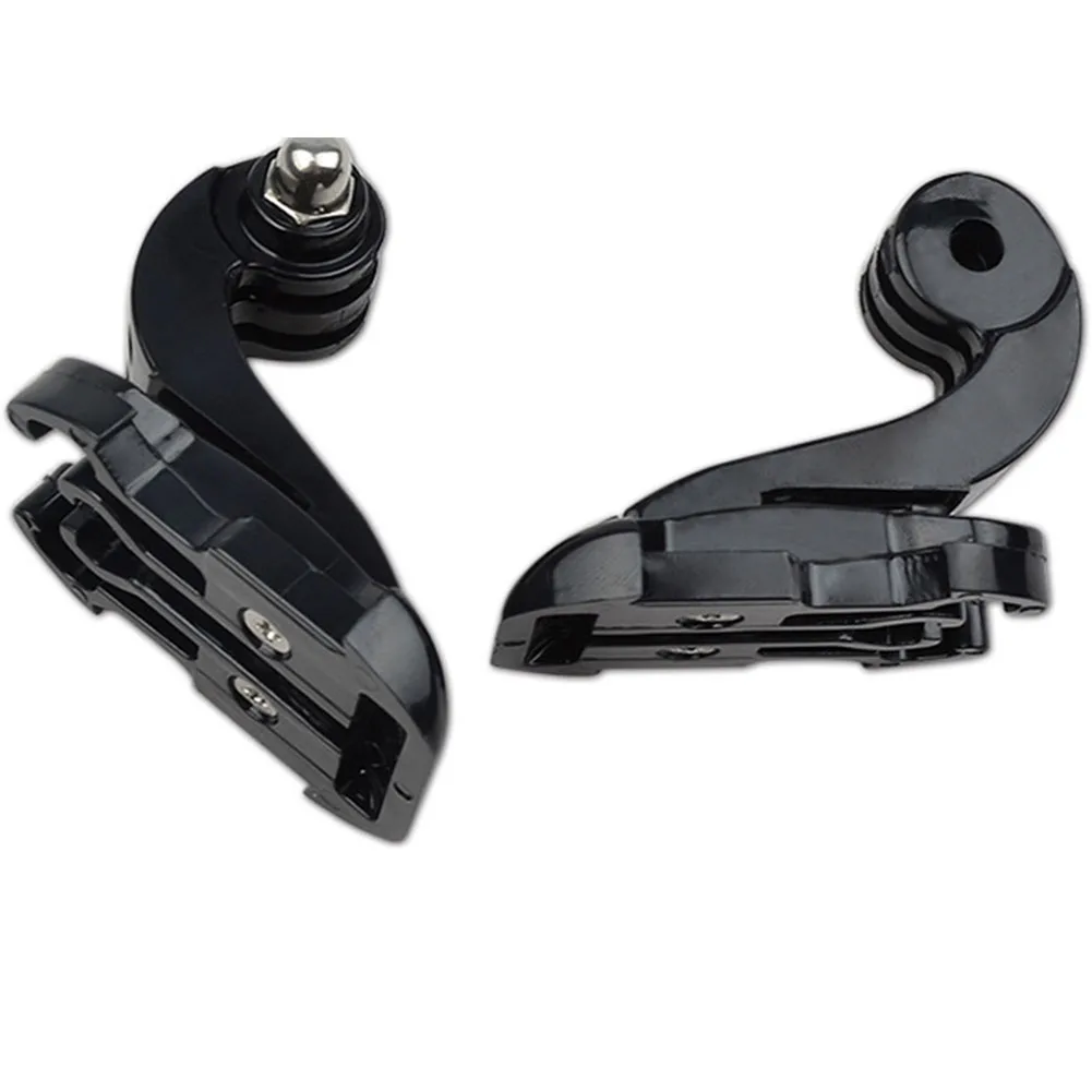 2pcs hard durable PC material Quick Release Vertical J Hook Surface Buckle Mount Adapter For Gopro Hero 4 3 3+ SJCAM Camera | Электроника
