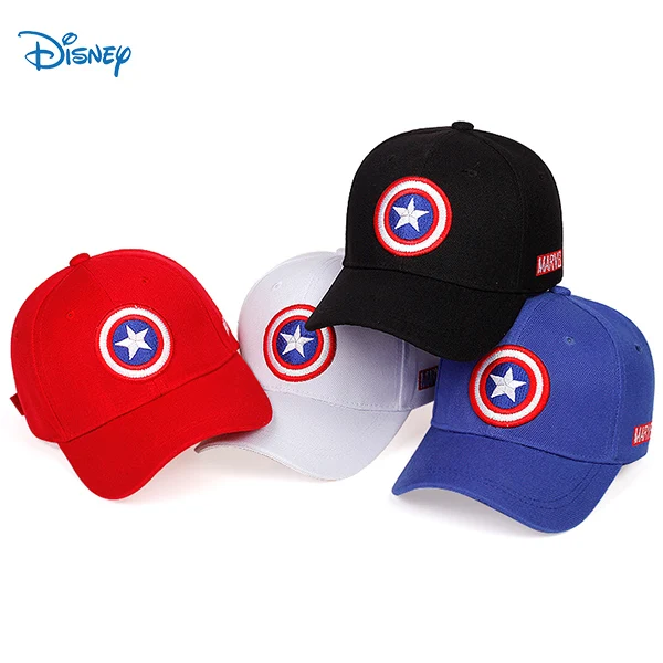 Baseball Cap Captain America Shield Embroidered Children Hat Boys Baby Girls Outdoor Hat Superhero Hip Hop Hat