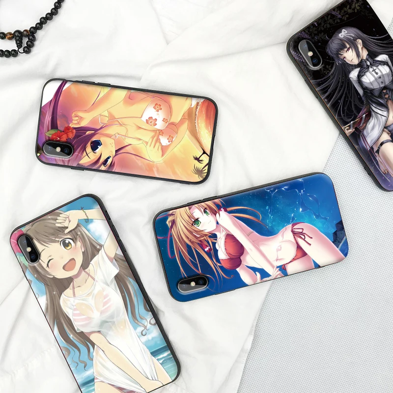 Сексуальный мягкий чехол из ТПУ с узором для девочек Apple IPhone X XR XS MAX 5 5S 5C SE 6 S 7 8 Plus