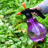 1 5l adjustable pressing rod garden plant flower watering can moister sprayer