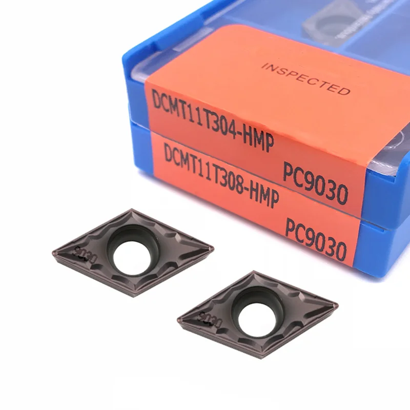 10 шт. DCMT070204 DCMT11T304 DCMT11T308 HMP PC9030 внутренние режущие пластины токарный станок