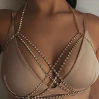 Женская многослойная цепочка через плечо, ожерелье в богемном стиле с цепочкой для пляжа, стразы, подарочное Ювелирное Украшение