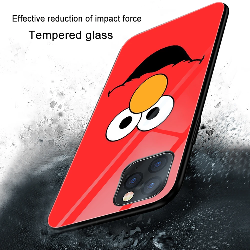 

Funny Case For iPhone XS MAX XR 7 8 6 6S Plus Phone Cases Clear Hard Back Tempered Glass Cover For iPhone 11 Pro Max Thin Funda