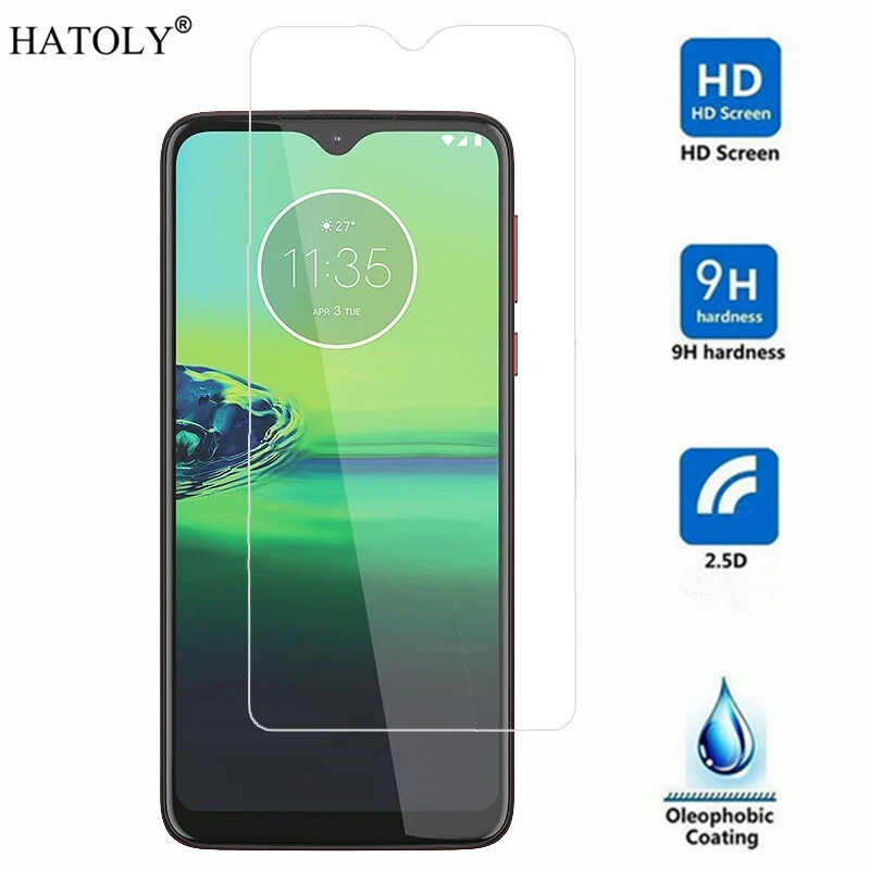 Cristal templado para Motorola Moto G8 Play, Protector de pantalla para Moto G8 Play, 2 uds.-1