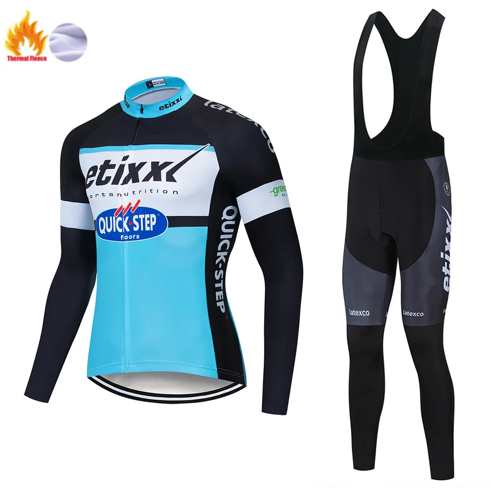 2019 Pro Team велокофты 20D Bib набор Мужская одежда для велосепидистов зимняя теплая