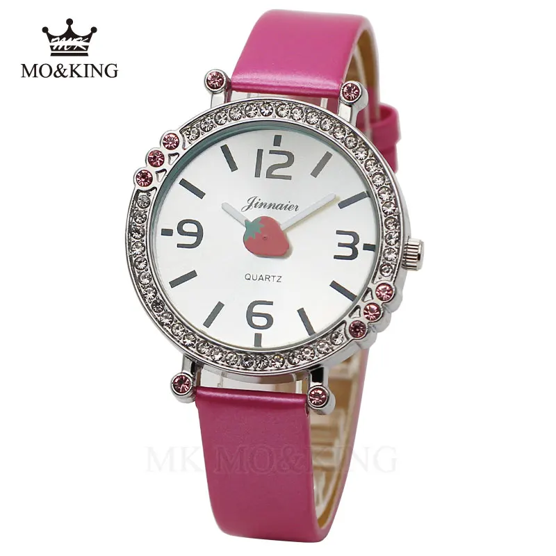 Роскошные Стразы для мальчиков и девочек Детские развивающие кварцевые наручные