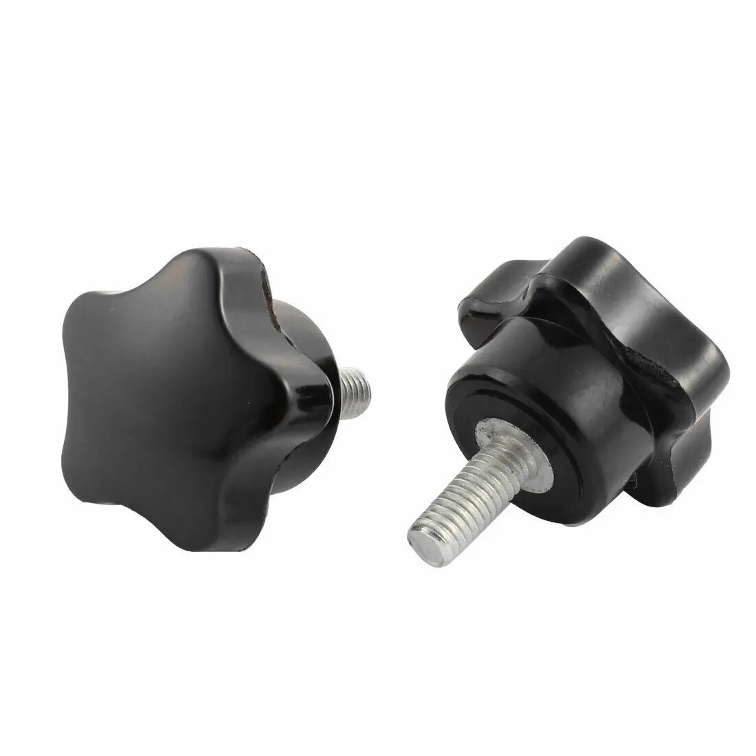 

2pcs 32mm Plastic Star Head M6x15mm Male Thread Screw on Clamping Knob Grips