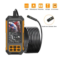 dual lens borescope endoscope p70 inspection camera with 4 5 ips screen 3 9mm8mm endoscope snake camera with led gift for men