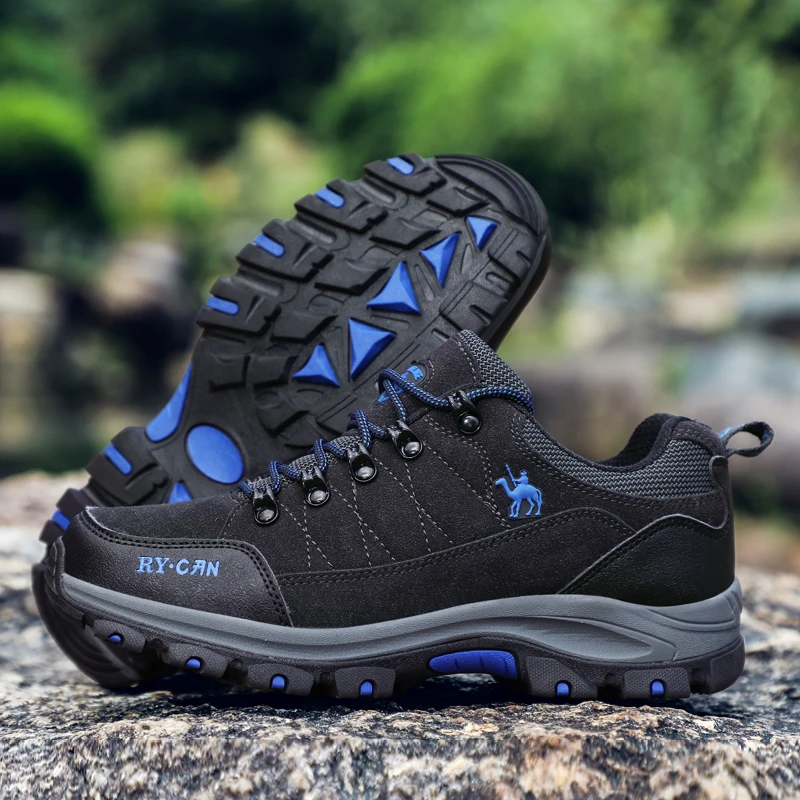 

Brand Outdoor Hiking Shoes for Men Waterproof Anti-skid Trekking Shoes Mens Tourism Camping Sports Hunting Shoes Leather Boots