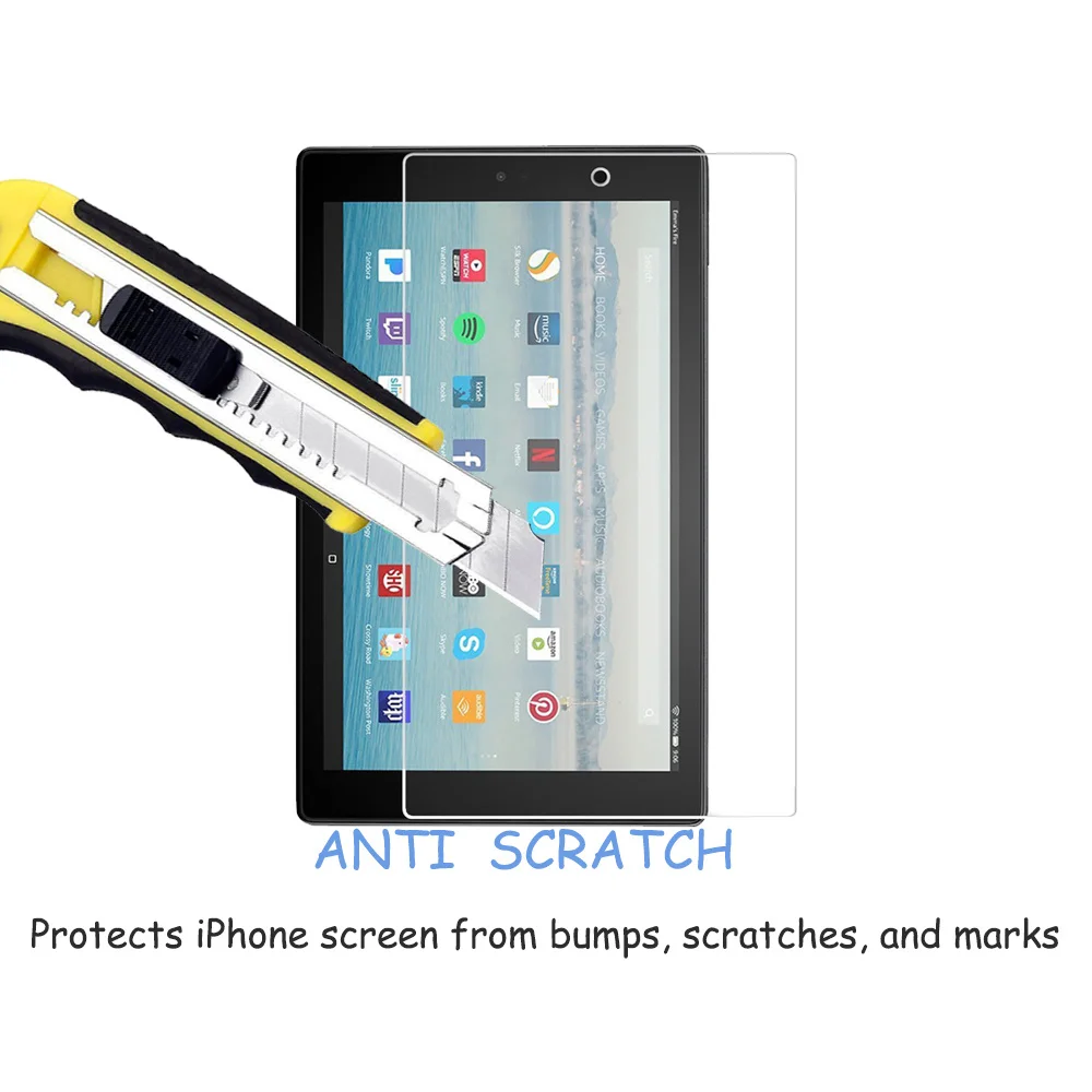 2 шт. Противоударная пленка для планшета Kindle Fire HD 10 8 2021 2020 2019 2015 HD10 Plus Защитная