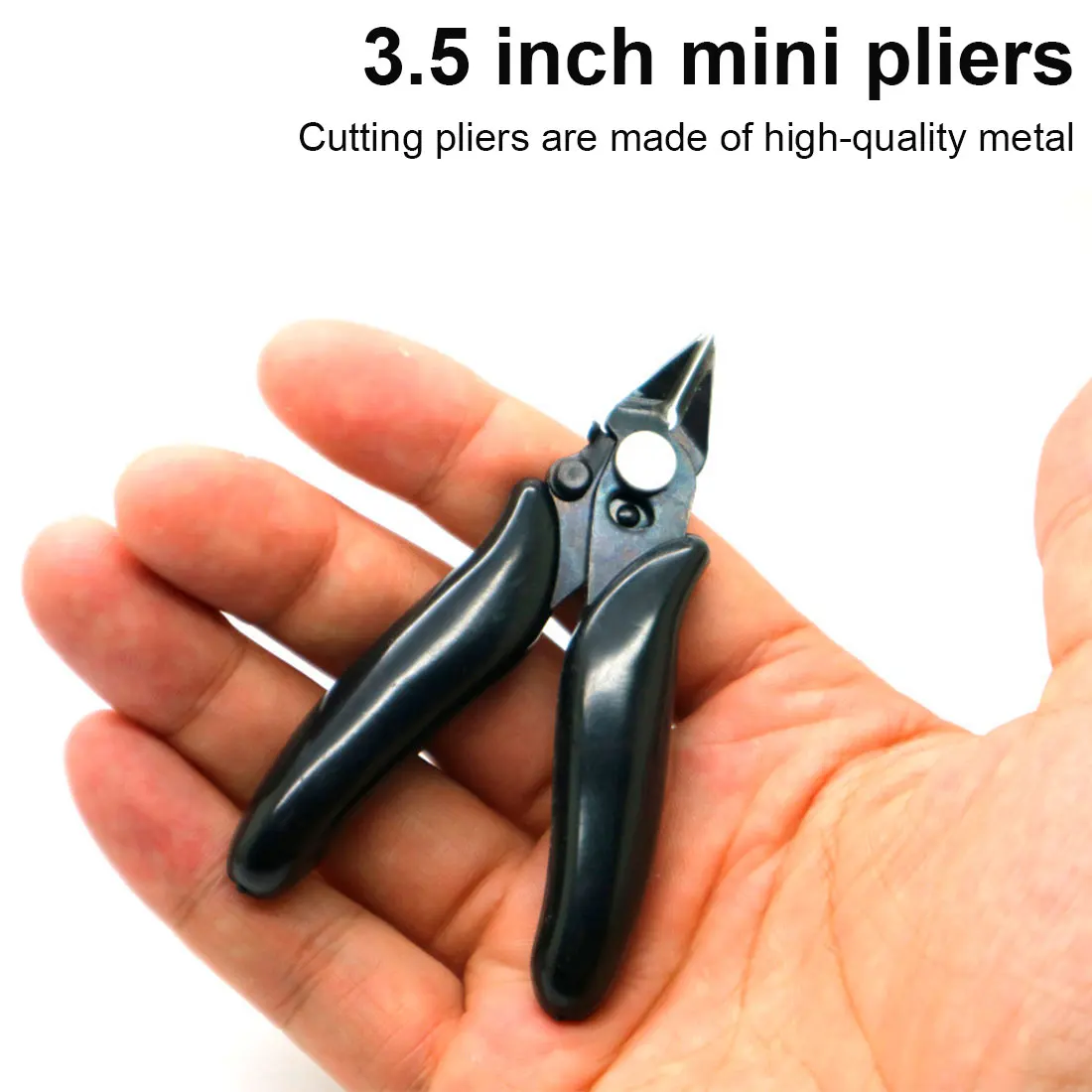 

Diagonal Pliers 3.5 Inch Mini Wire Cutter Small Soft Cutting Electronic Pliers Wires Insulating Rubber Handle Model Hand Tools