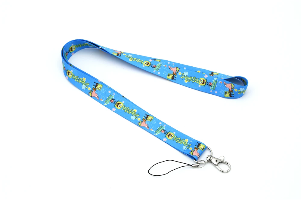 Классический мультфильм Губка Боб шейный ремешок Ремешок Мобильный телефон ID